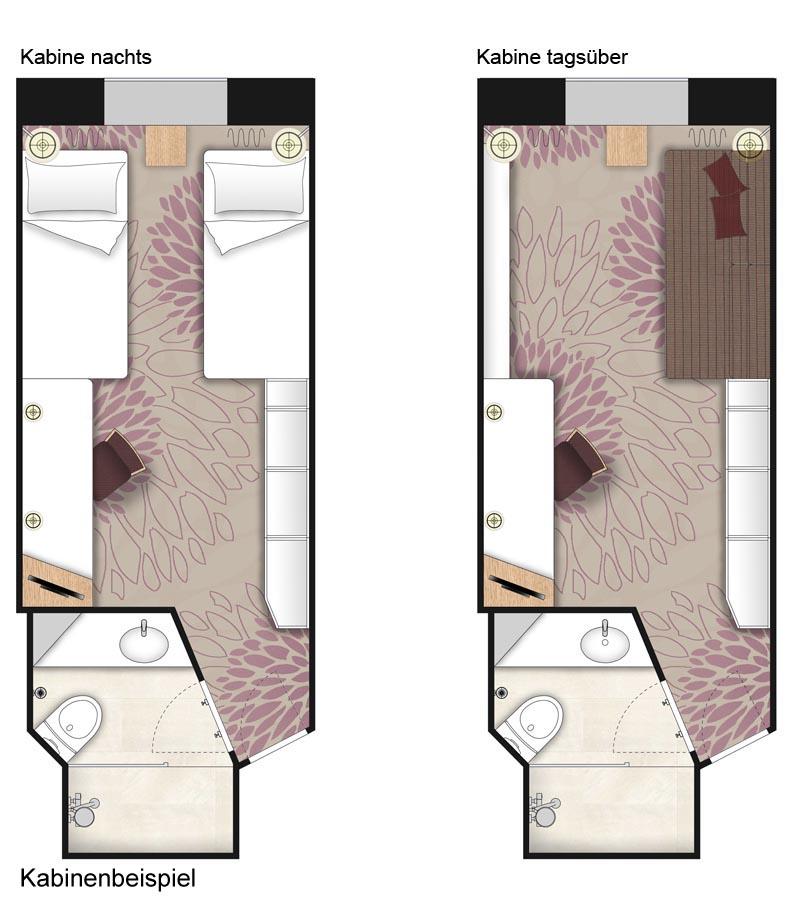 2-Bett außen Apollodeck