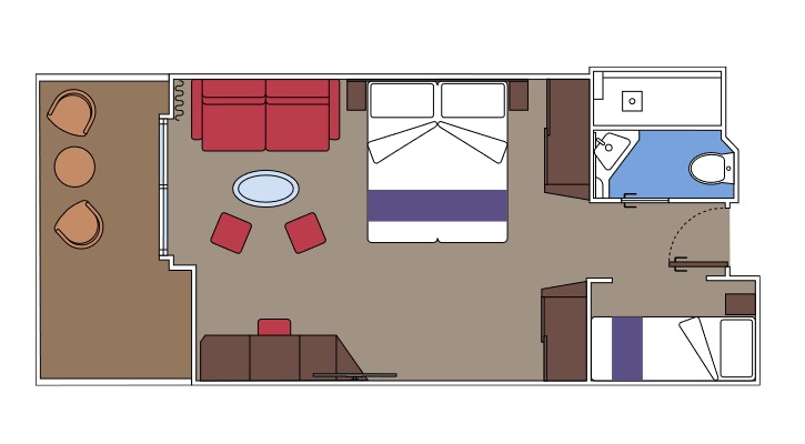 MSC World Europa I Premium Suite Aurea, Grundriss