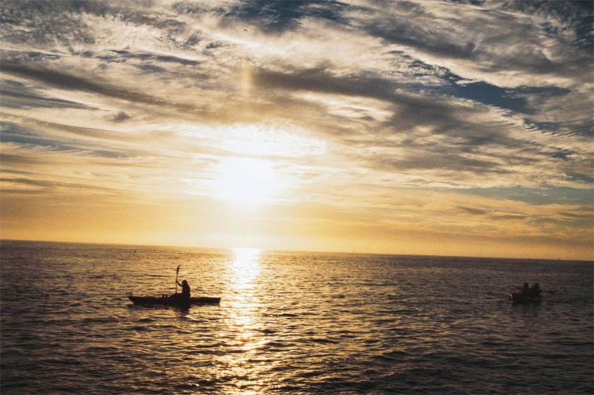 Baja California im Sonnenuntergang, Mittelamerika